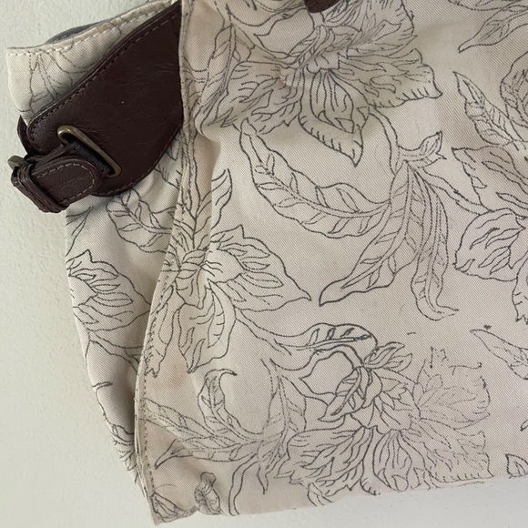 $178! Jasper & Jeera Silk, Leather & Canvas Tote Bag in Pristine Condition - Picture 8 of 13